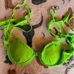 Salty Honey swim top. Size X-Large. Lime green. NWOT